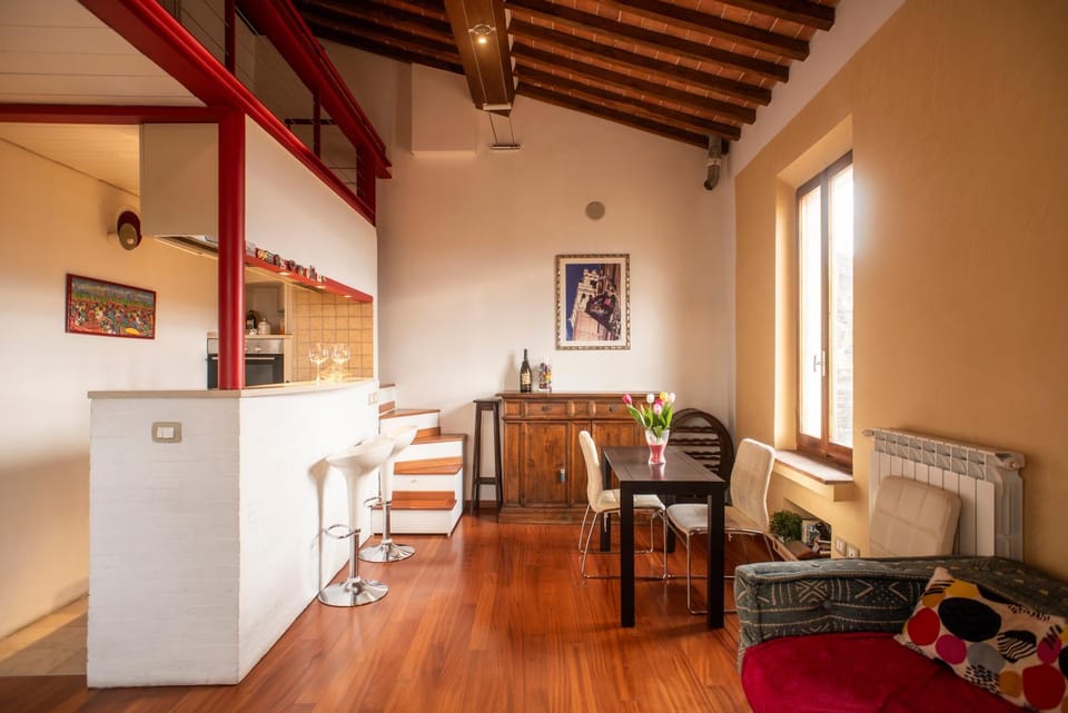 Kitchen or kitchenette, Living room, Dining area