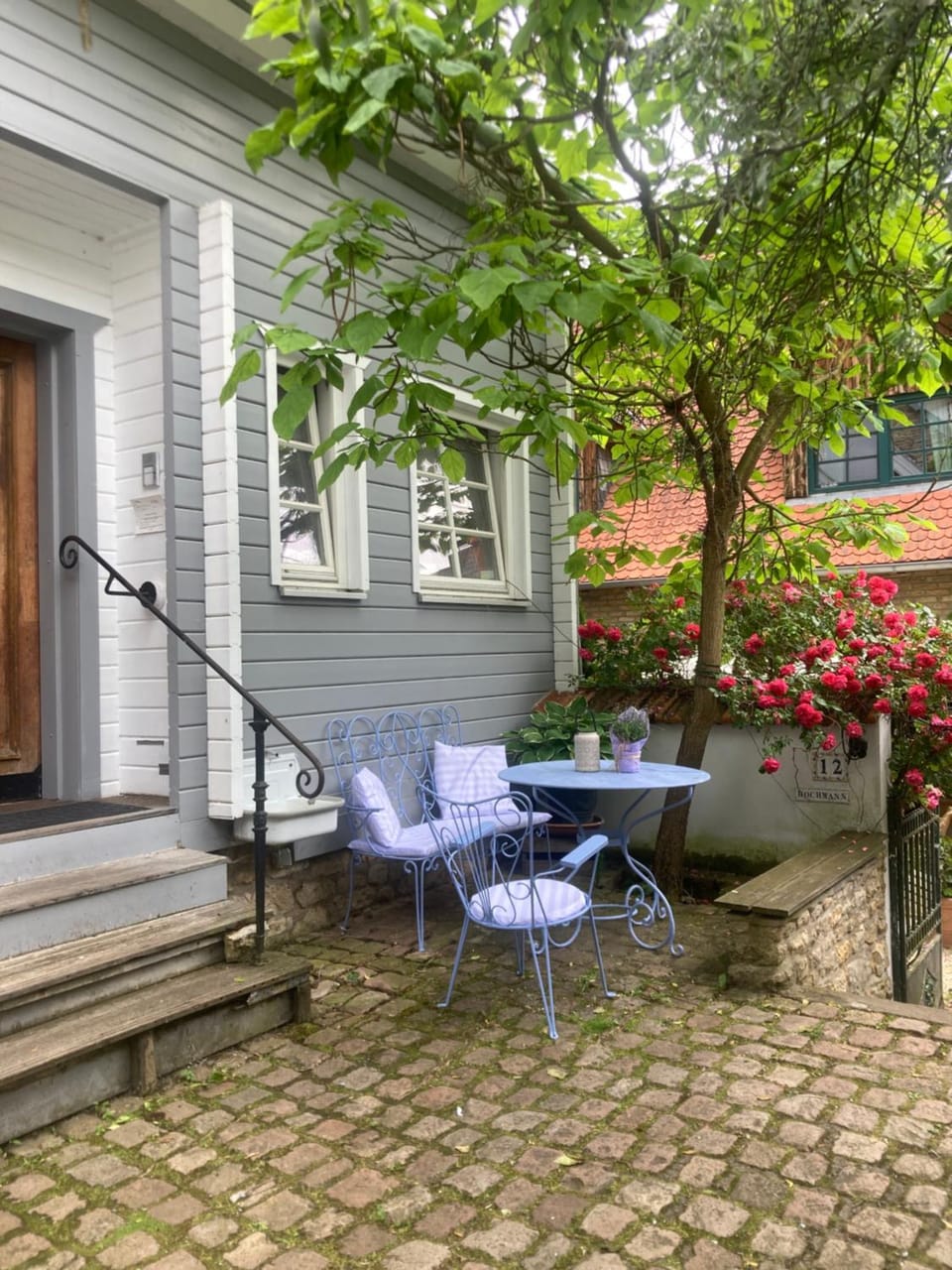 Patio, Seating area, Garden view