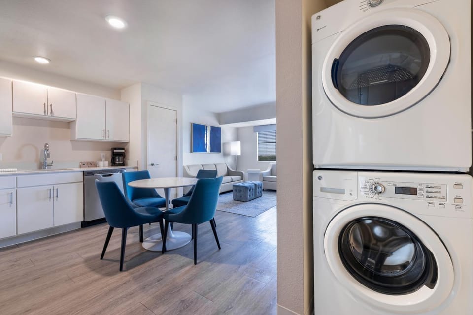 Dining area, washing machine, dryer