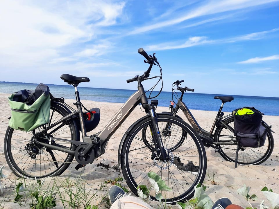 Natural landscape, Beach, Cycling