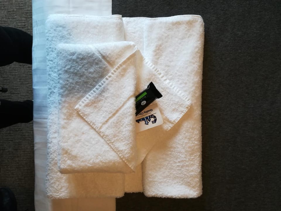 Property logo or sign, towels