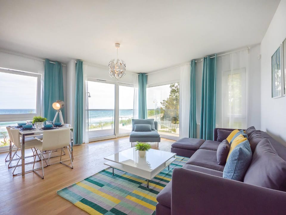 Living room, Seating area, Sea view