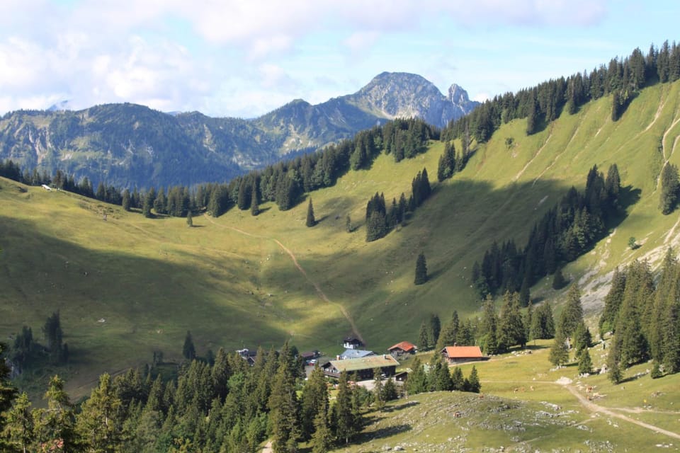 Natural landscape, Summer, Garden, Mountain view