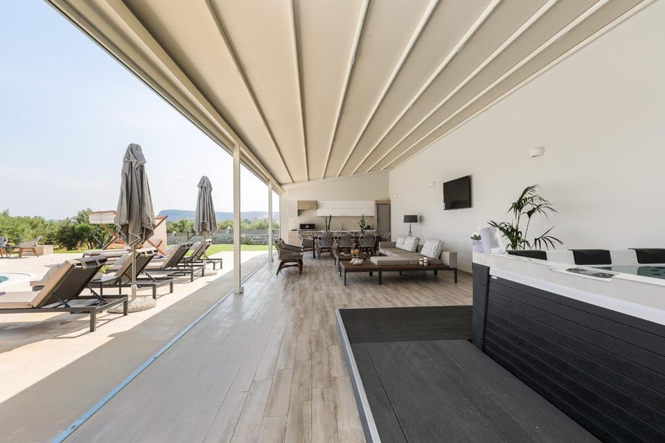 Property building, BBQ facilities, Pool view, Swimming pool