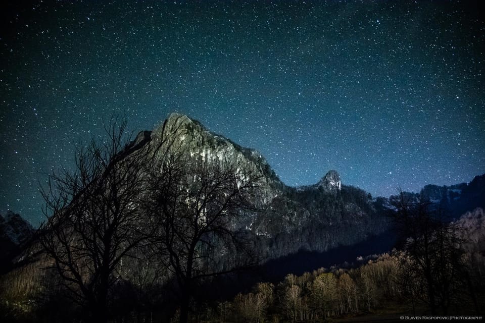 Off site, Night, Winter, Hiking