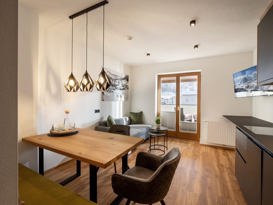 Living room, kitchen