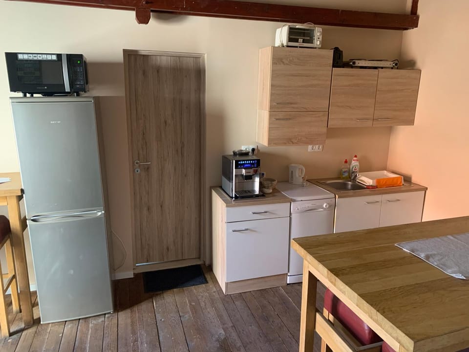 Coffee/tea facilities, Kitchen or kitchenette, minibar, stove, toaster