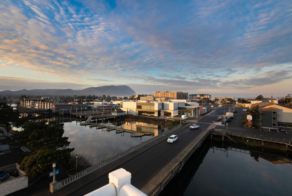 City view, Mountain view, River view, Sunset