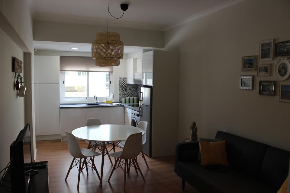 Kitchen or kitchenette, Living room, Dining area