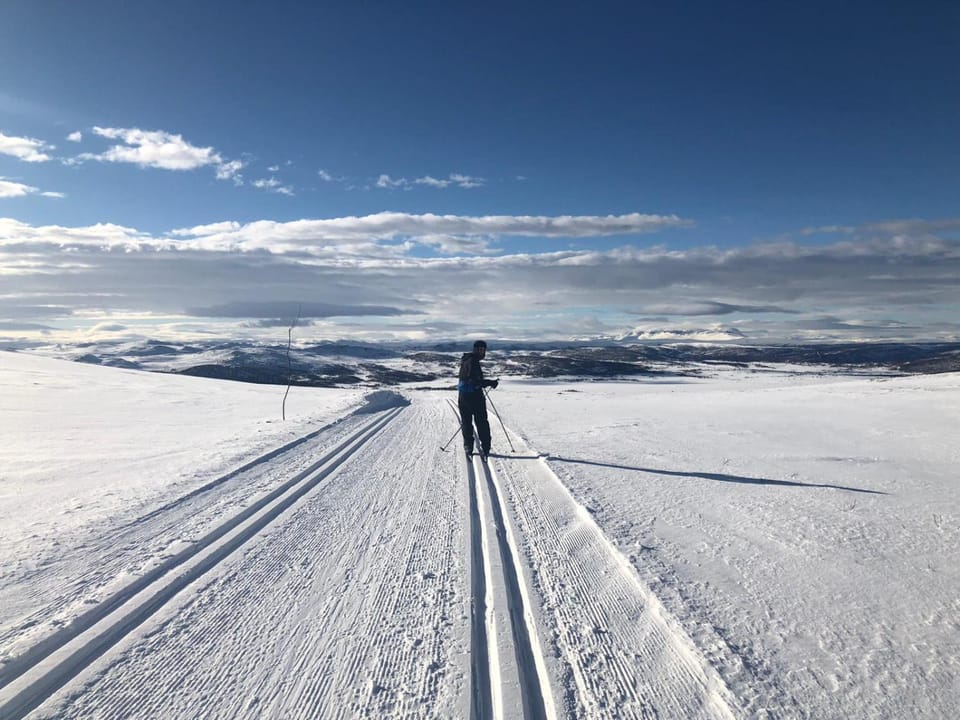 Natural landscape, Winter, Skiing, Mountain view