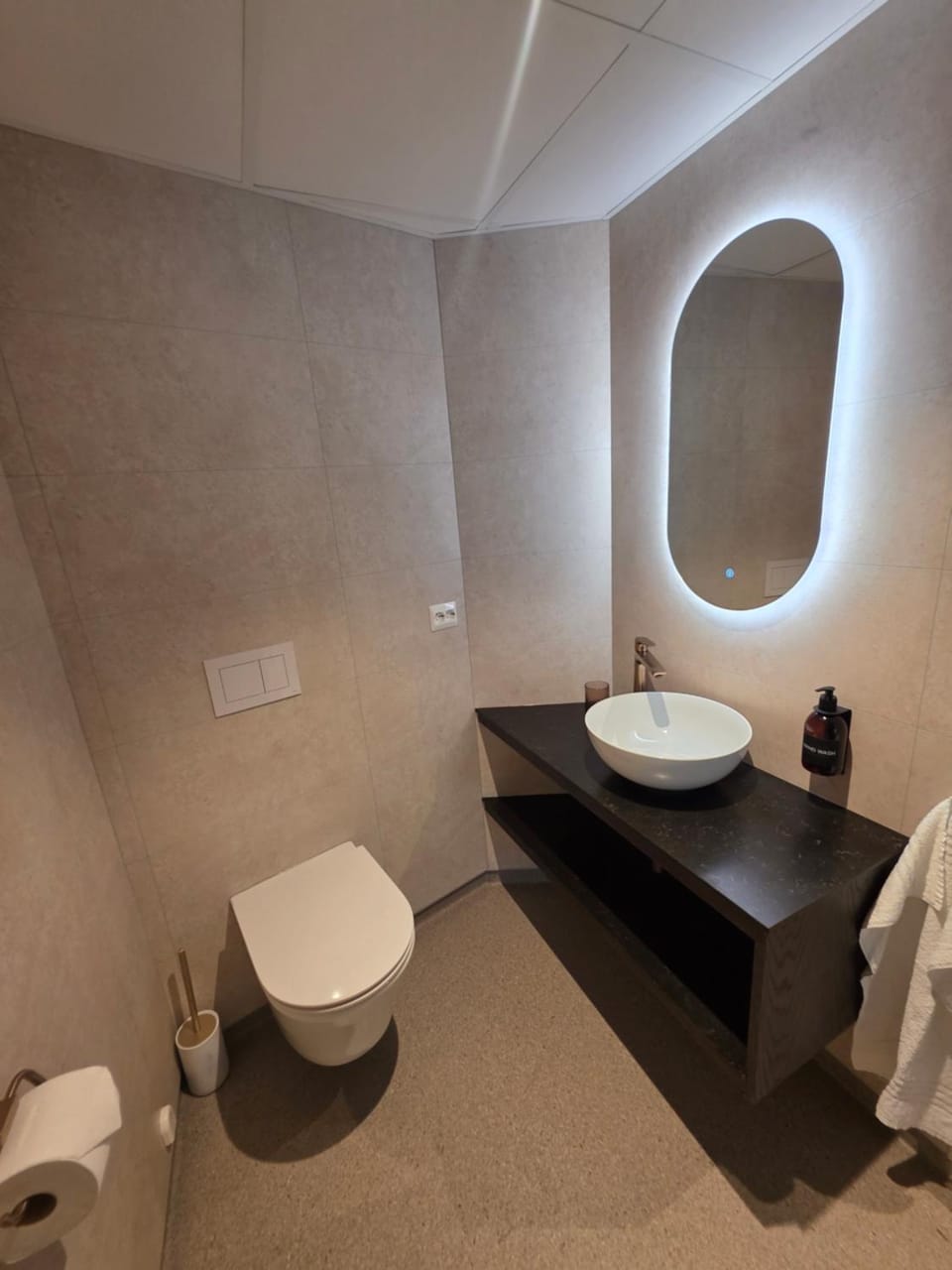 Toilet, Bathroom, towels
