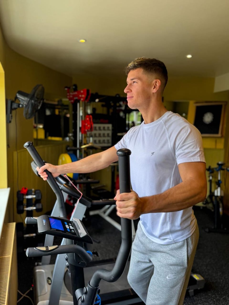 People, Fitness centre/facilities, Cycling, group of guests