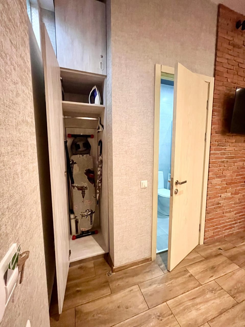 flat iron, wardrobe