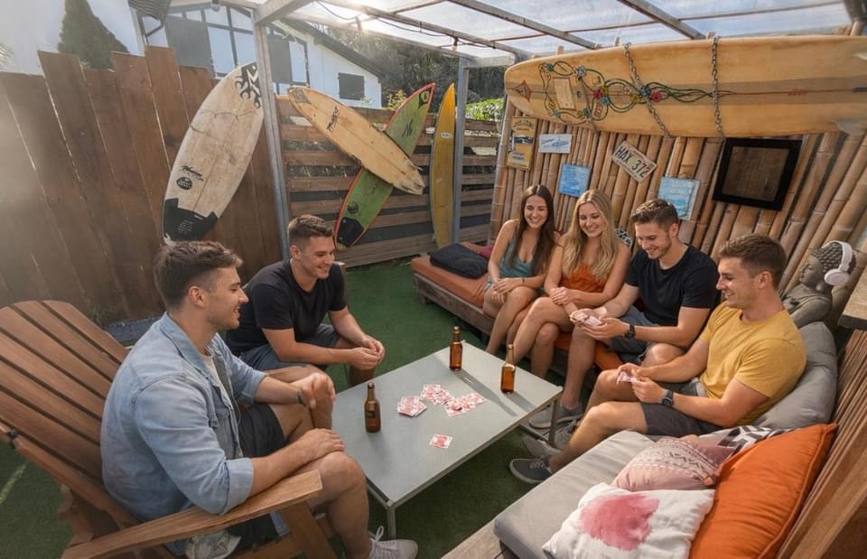 Patio, People, group of guests