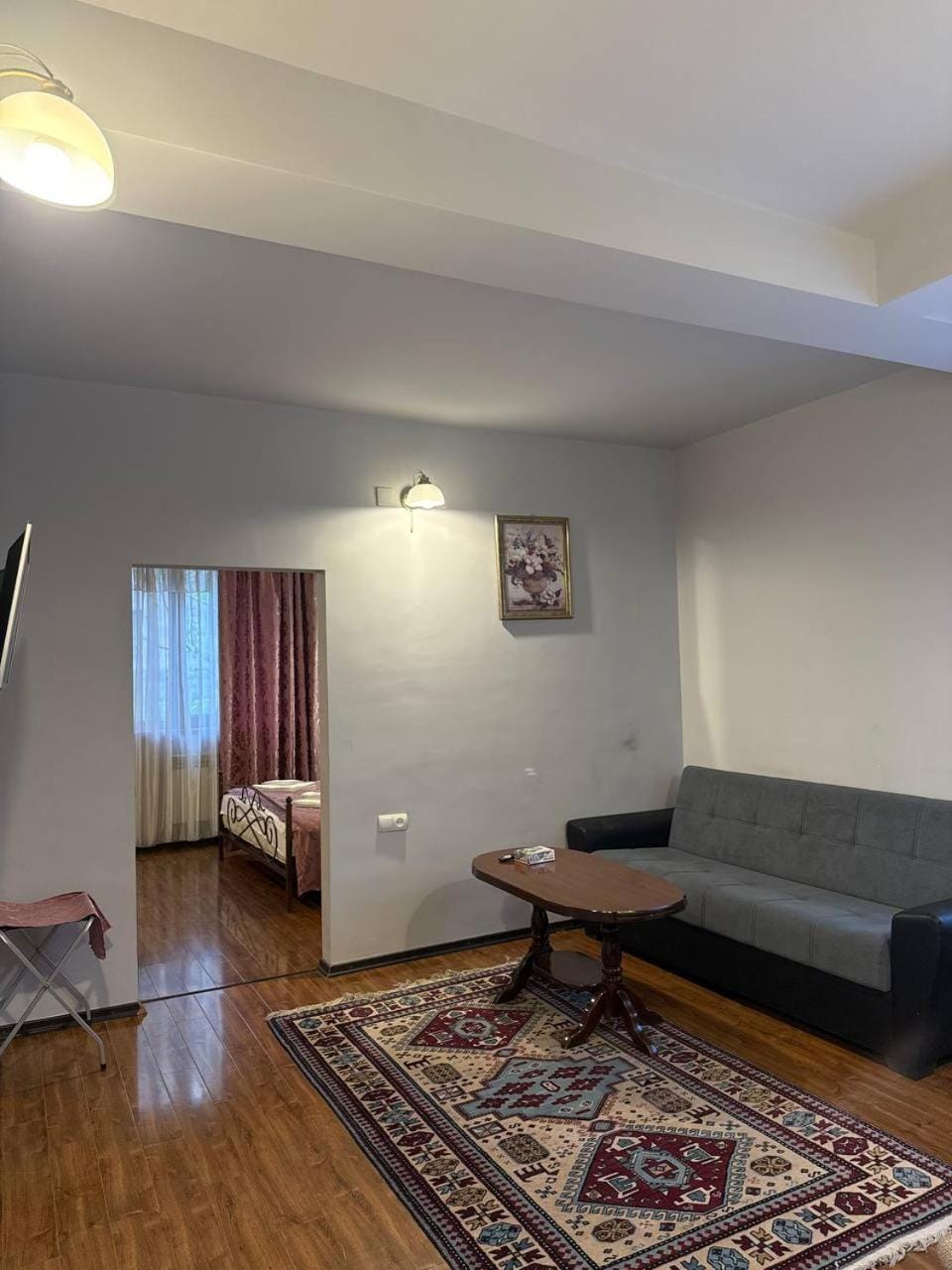 Bed, Living room, Photo of the whole room, Seating area, Bedroom