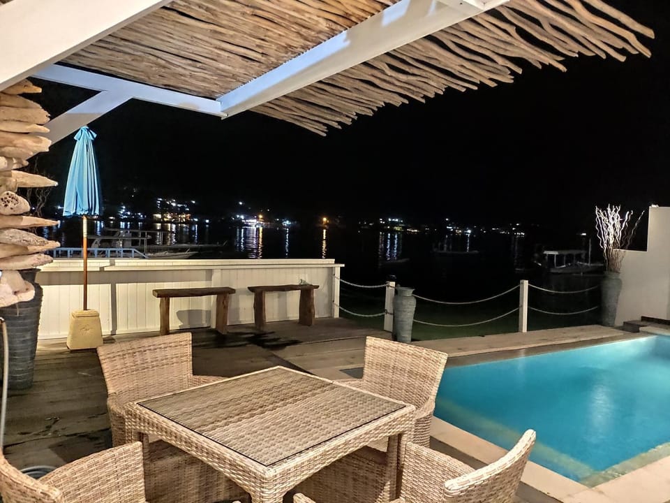 Patio, Balcony/Terrace, Seating area, Pool view, Swimming pool