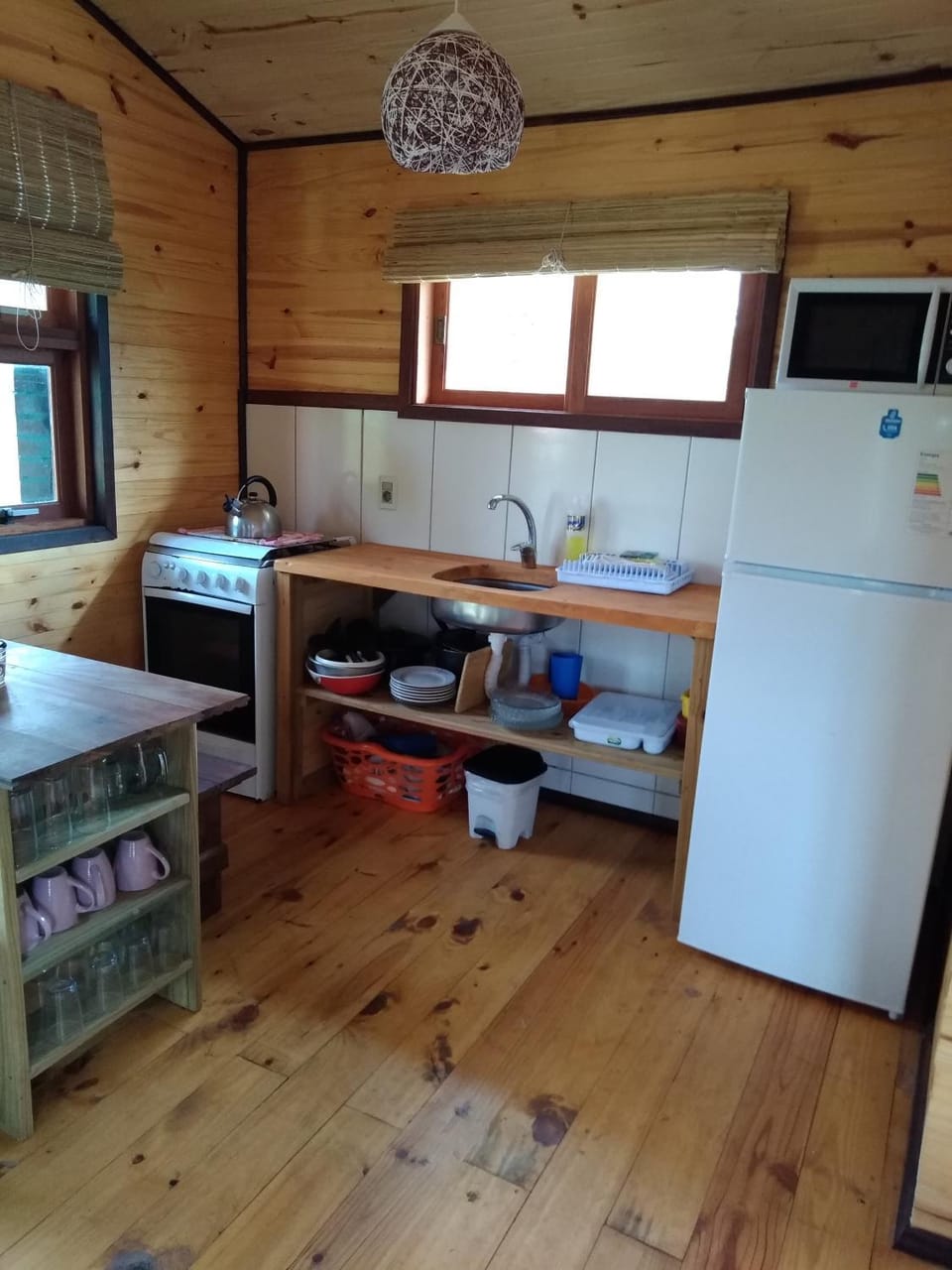 Dining area, minibar, stove, stove