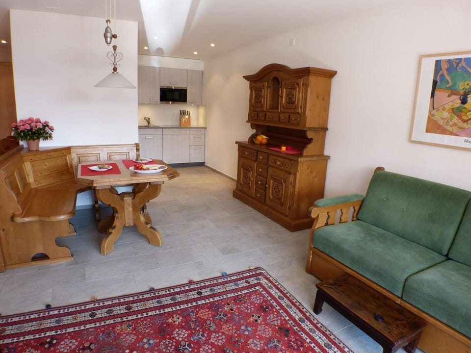 Kitchen or kitchenette, Living room, Dining area