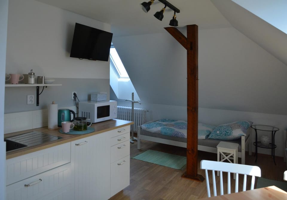 Bed, TV and multimedia, Coffee/tea facilities, Kitchen or kitchenette, Seating area, minibar