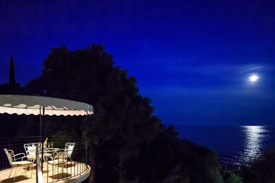 Night, Natural landscape, Sea view