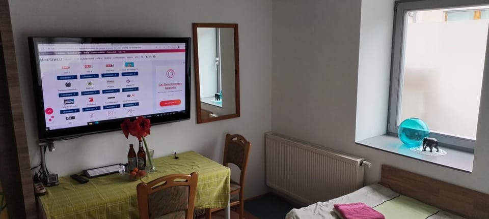 Bed, TV and multimedia, Living room, Bedroom