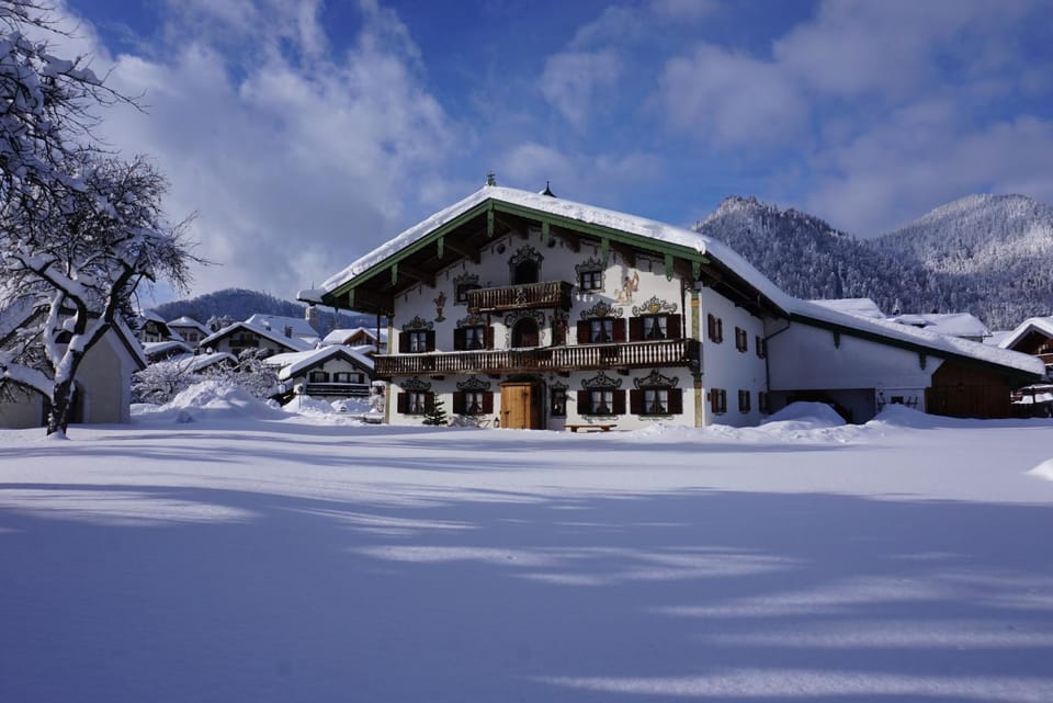 Property building, Natural landscape, Winter, Mountain view