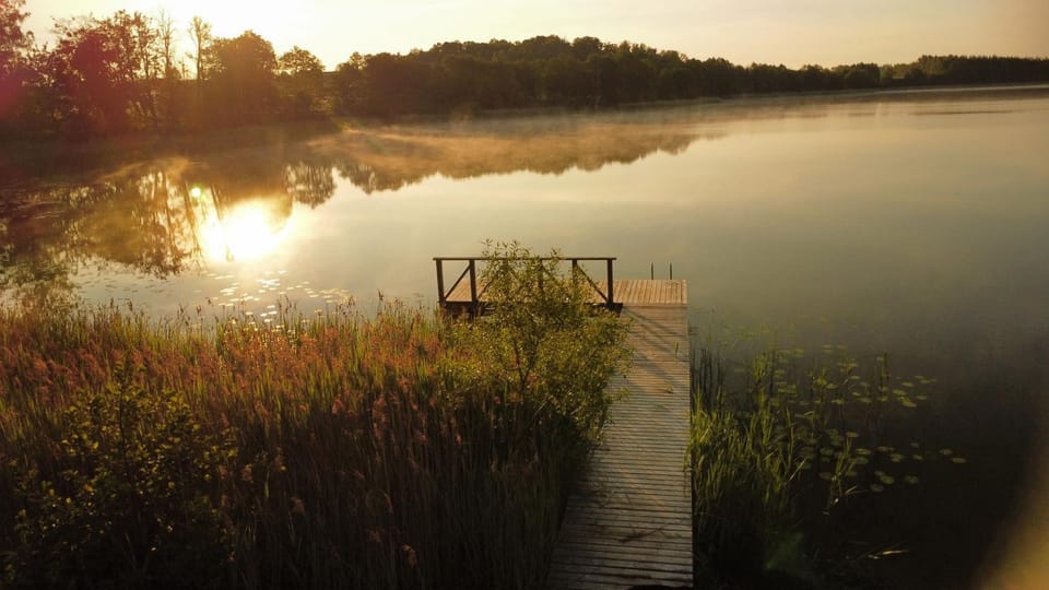 Nearby landmark, Natural landscape, Lake view, Sunrise