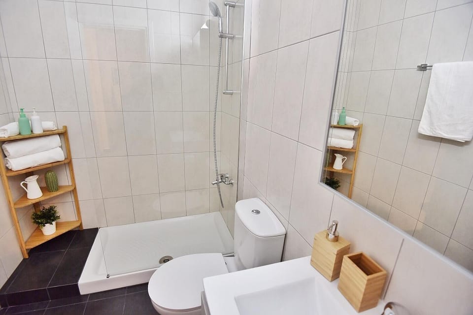 Shower, Toilet, towels
