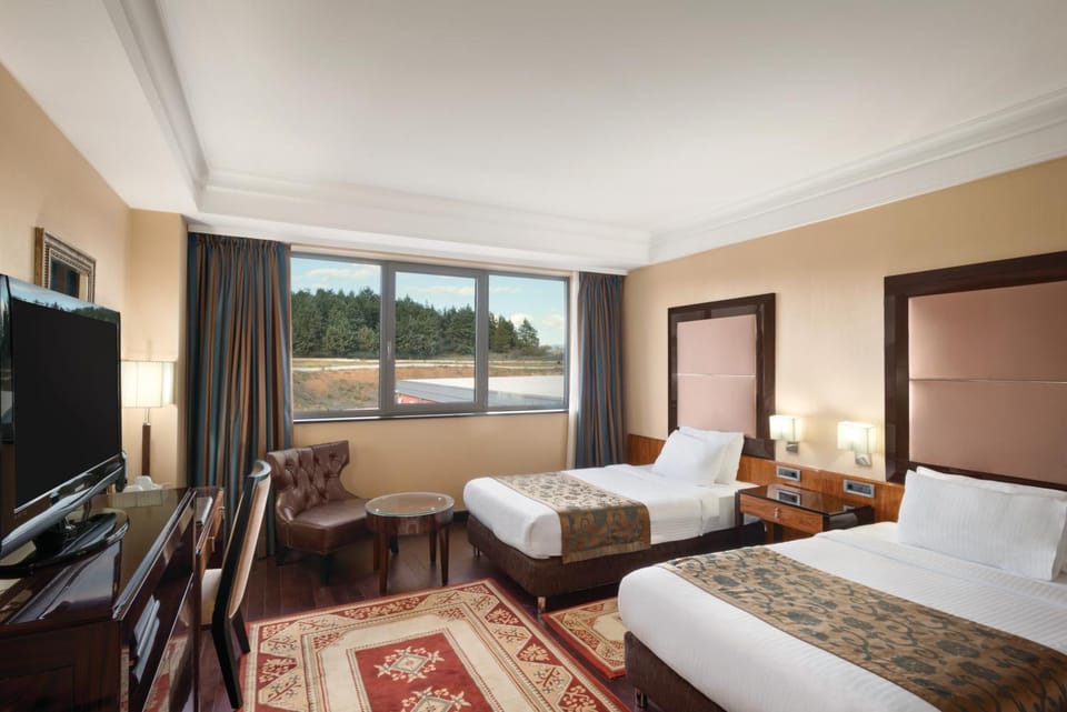 Photo of the whole room, Bedroom, Mountain view