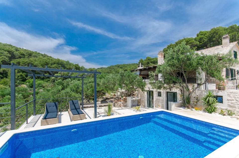 Patio, Pool view