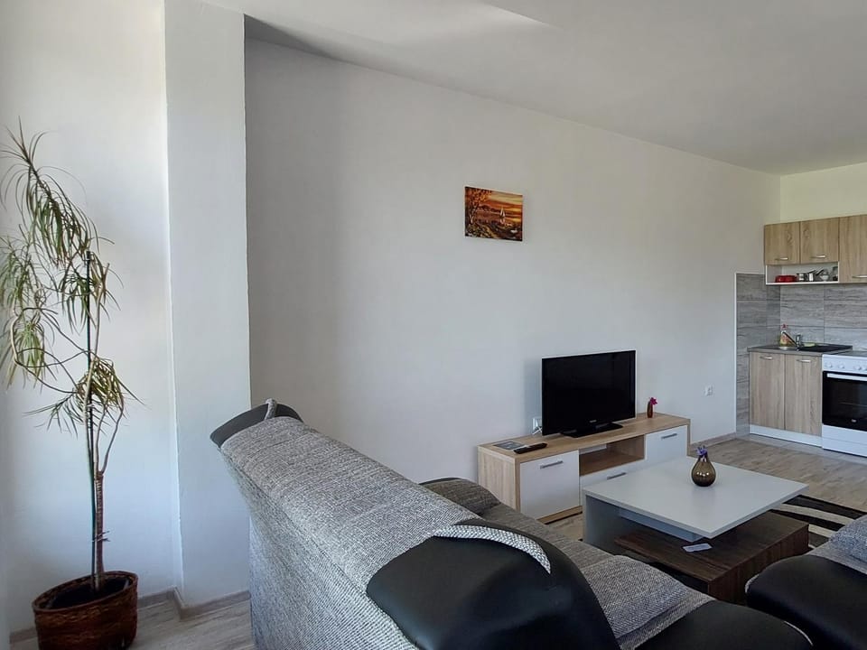 Kitchen or kitchenette, Living room, Seating area
