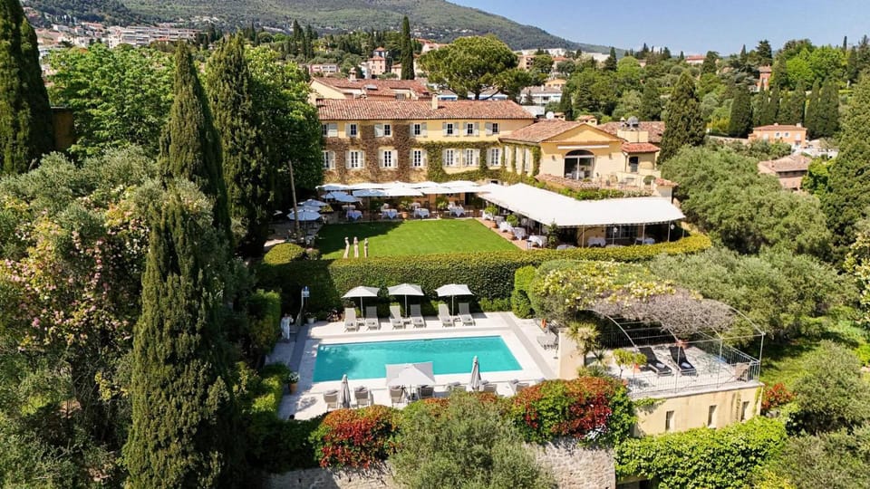 Property building, Spring, Natural landscape, Garden view, Swimming pool