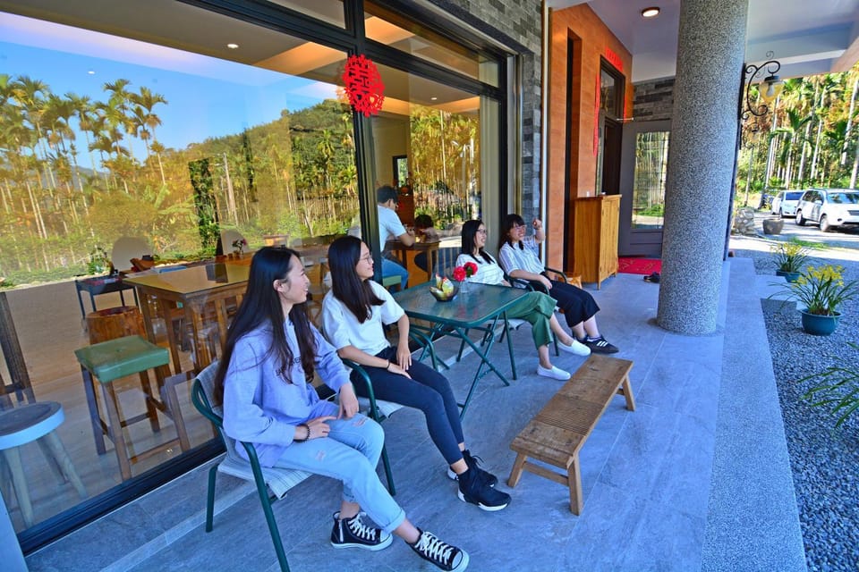 Patio, group of guests
