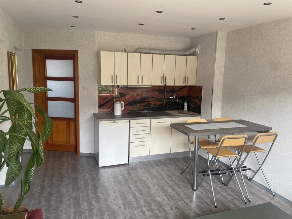 Kitchen or kitchenette, Seating area, Dining area