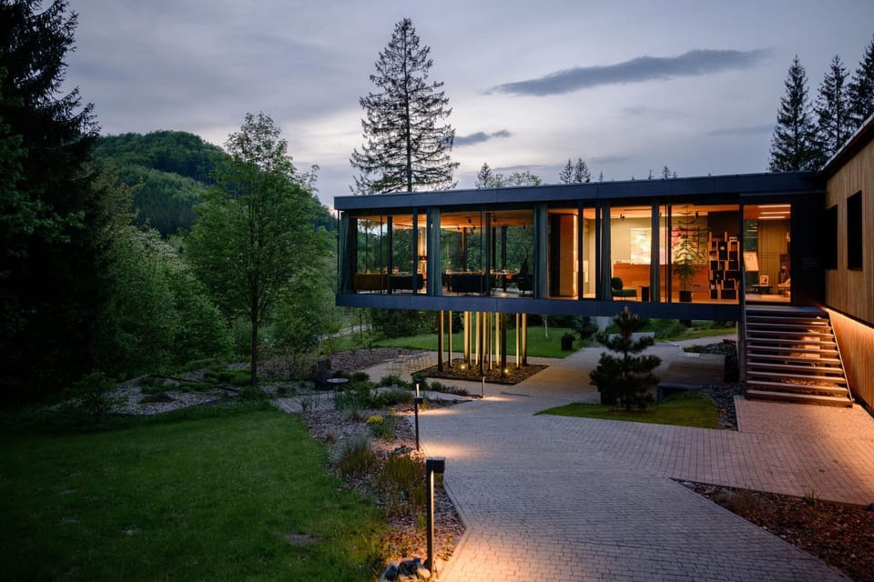 Night, Natural landscape, Garden view