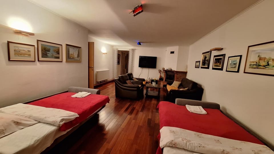 Communal lounge/ TV room, Bed, TV and multimedia, Living room, Photo of the whole room, Seating area
