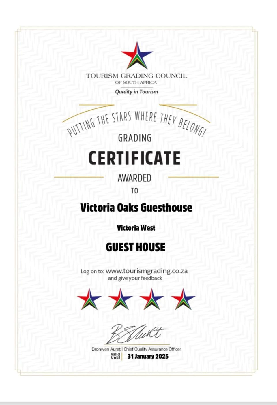 Certificate/Award