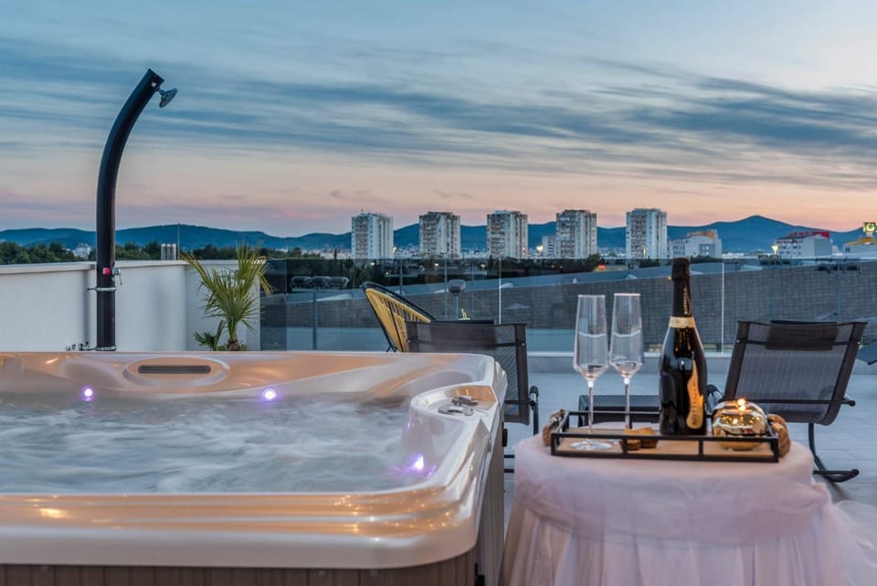 Hot Tub, Sunset
