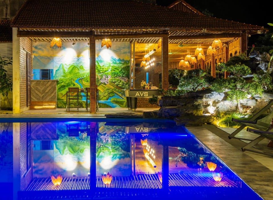 Night, Garden, Garden view, Pool view, Swimming pool, Swimming pool