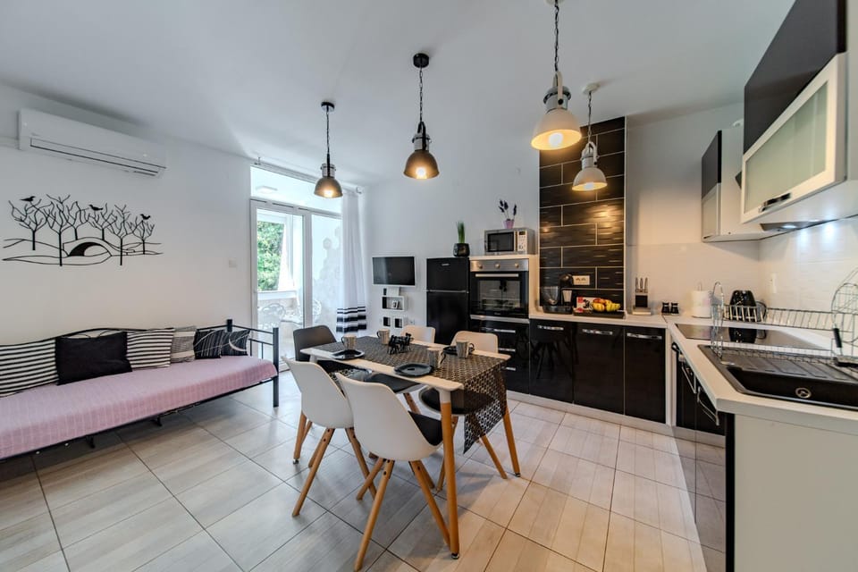 Living room, kitchen