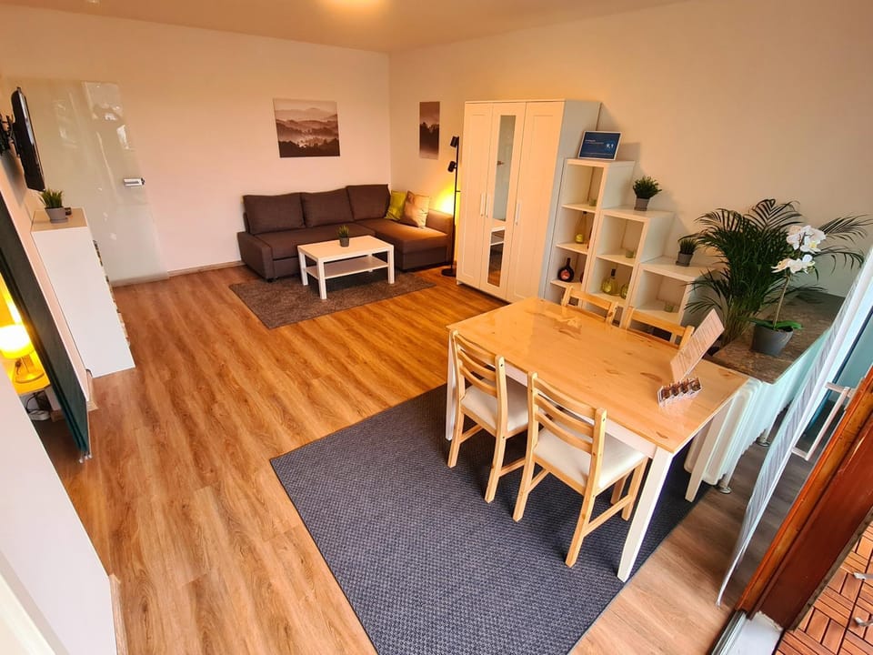 Living room, Seating area, Dining area