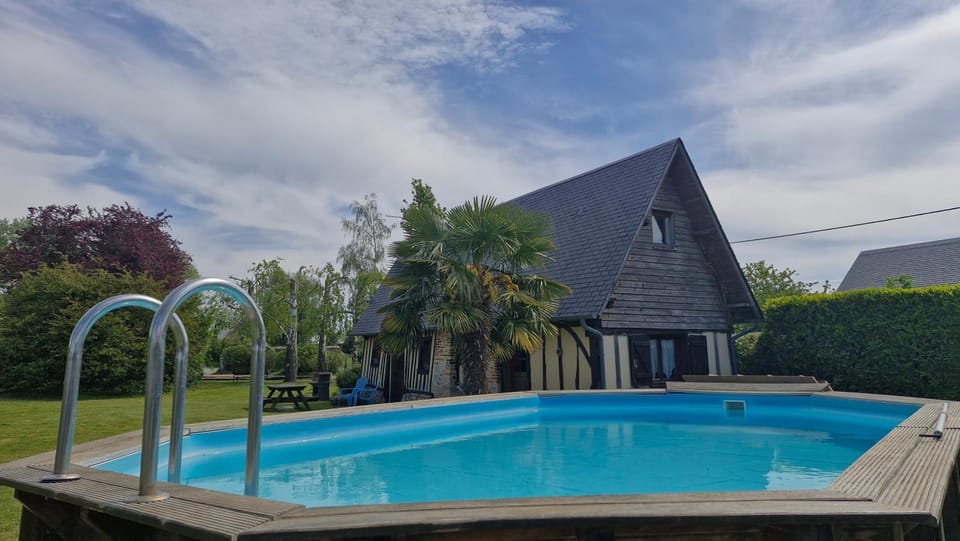 Property building, Living room, Swimming pool