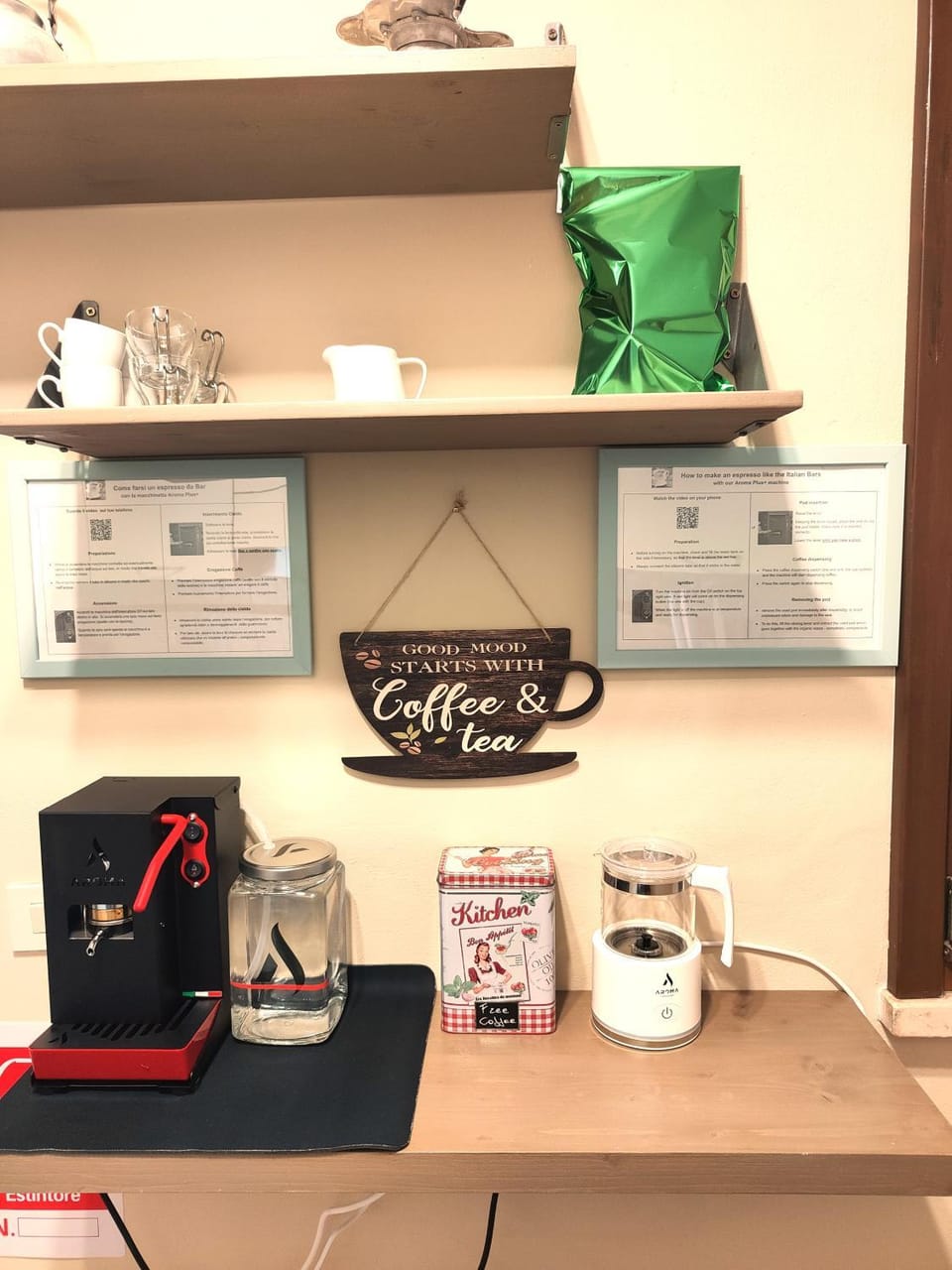 Coffee/tea facilities, Kitchen or kitchenette, toaster
