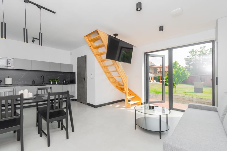 Kitchen or kitchenette, Living room, Dining area