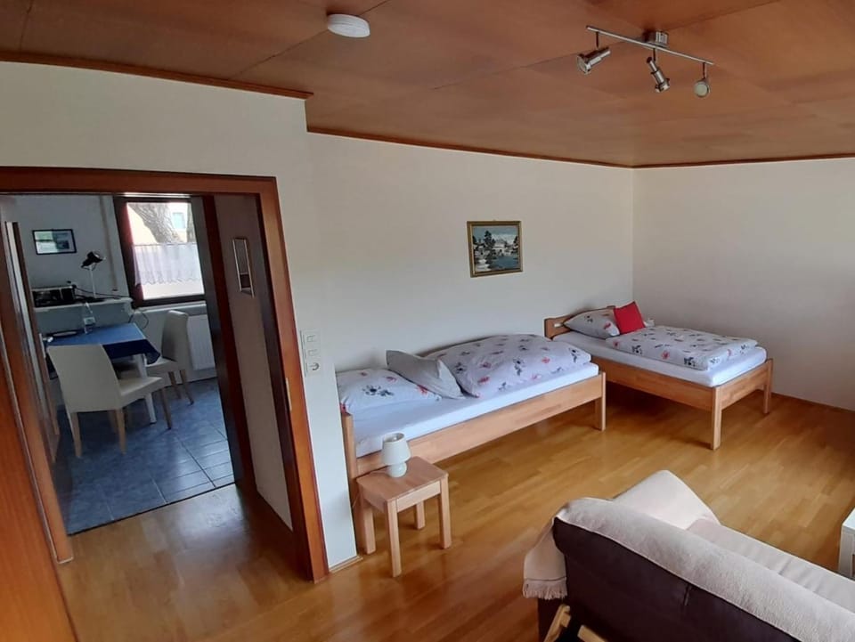 Bed, Living room, Bedroom