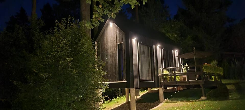 Property building, Night, Natural landscape, Garden, Balcony/Terrace