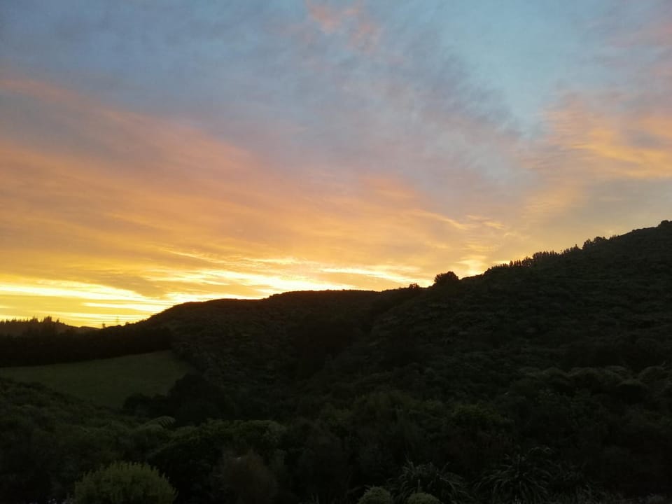 Mountain view, Sunset