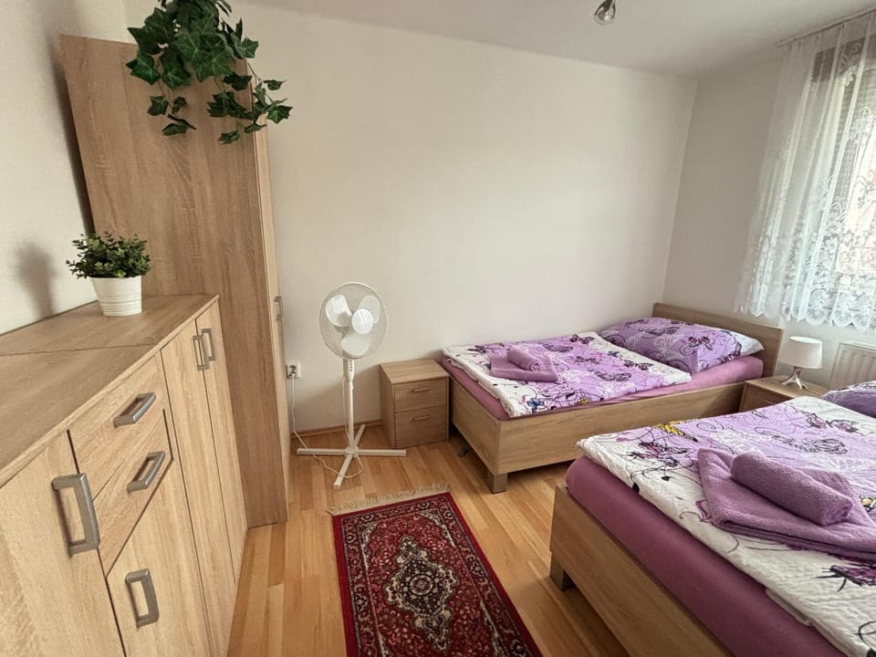 Bed, Photo of the whole room, Bedroom, towels, wardrobe
