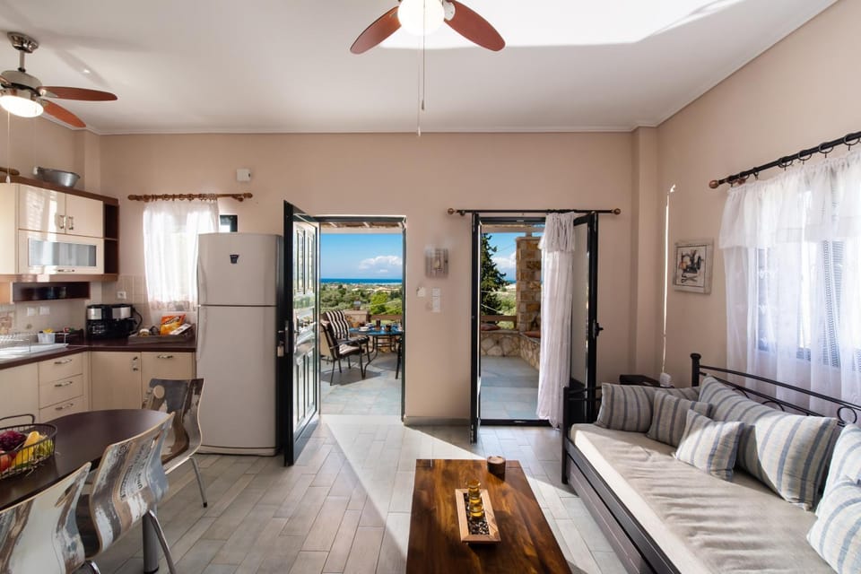 Living room, Seating area, Dining area, Garden view