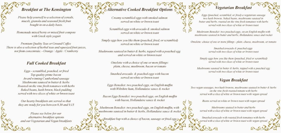 English/Irish breakfast